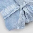 Halat de baie din in grele de lux cu glugă Made in Italy - Palace Viadurini