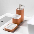 Accesorii de baie independente din teracotă și ceramică albă - teracotă