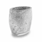 Accesorii de baie în rășină acoperite cu frunze de argint - argentinian Viadurini