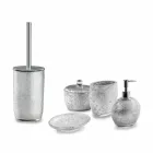 Accesorii de baie în rășină acoperite cu frunze de argint - argentinian Viadurini