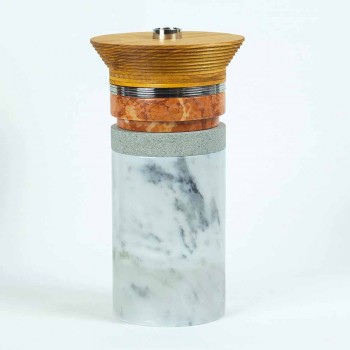 Accesorii Aperitiv Instrumente de cocktail în marmură, lemn și oțel - Norman