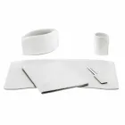 Accesorii Birou cu piele regenerată din 5 piese Made in Italy - Brando Viadurini