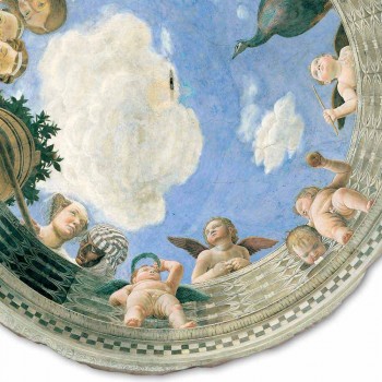 Andrea Mantegna Fresco &quot;Oculus cu heruvimi și Dame Cu vedere&quot;