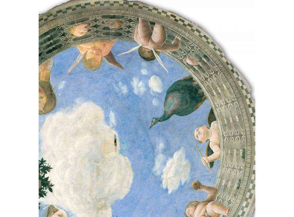 Andrea Mantegna Fresco &quot;Oculus cu heruvimi și Dame Cu vedere&quot;