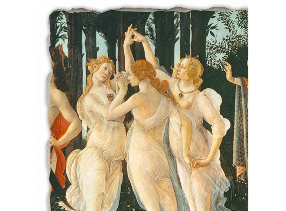 Fresca lui Botticelli „Alegoria de primăvară“ - detaliu