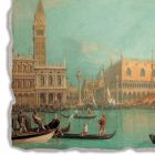 Fresco Canaletto &quot;Vedere din Palazzo Ducale di Venezia&quot; Viadurini