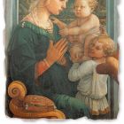 Fresco făcut în limba italiană Filippo Lippi „Madonna și Copilului“ Viadurini