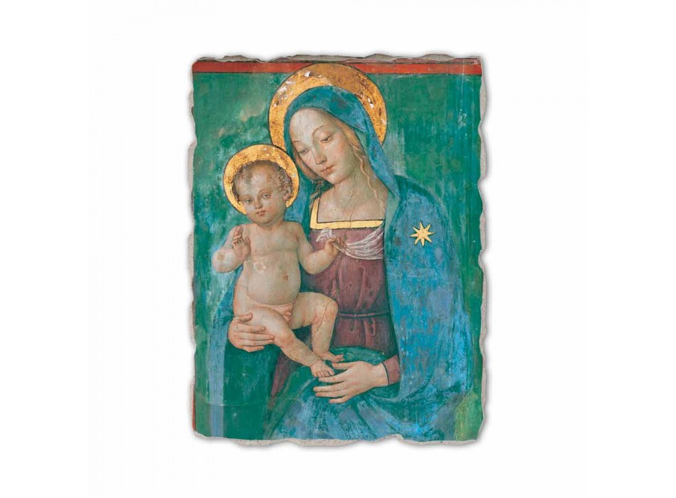 Fresco făcut în Italia Pinturicchio „Madonna și Copilului“ Viadurini