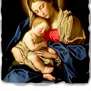 Fresco făcut în Italia Sassoferrato „Madonna și Copilului“