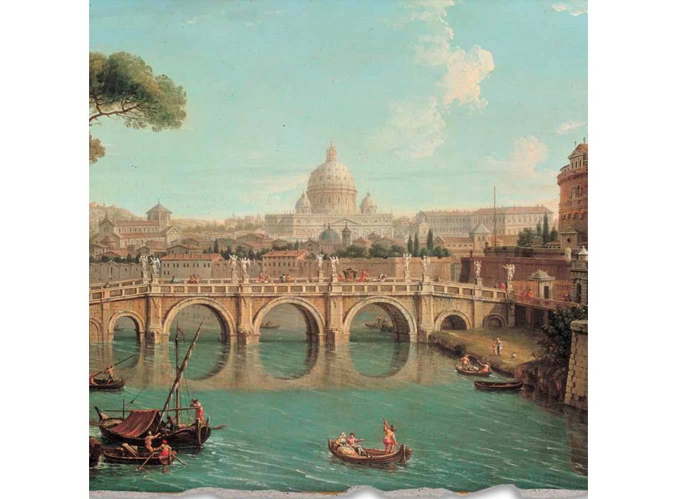 Great Fresco Antonio Joli „Vezi Sf Petru“ Viadurini