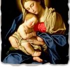 Great Fresco realizate manual Sassoferrato &quot;Madonna și Copilului&quot; Viadurini