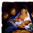 Great Fresco făcut în Italia Carlo Maratta „Nașterea Domnului“, în 1650 Viadurini