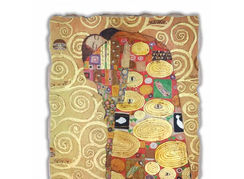 Great Fresco făcut în Italia Gustav Klimt „imbratisare“ Viadurini
