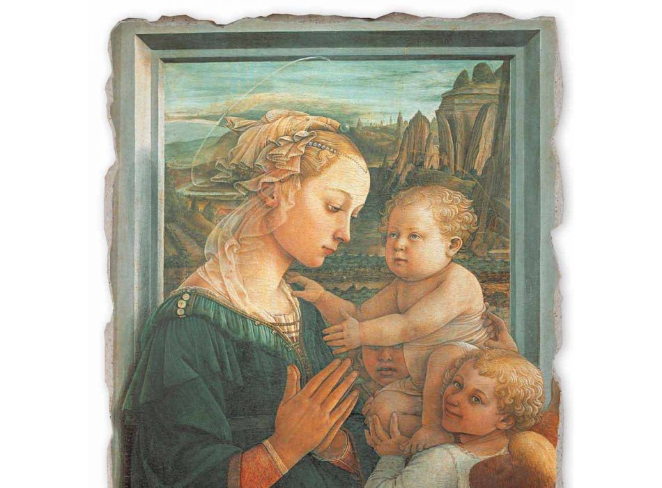 Marele Fresco Filippo Lippi &quot;Madonna și Copilului&quot;, realizate manual