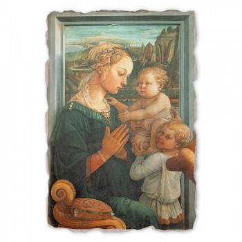 Marele Fresco Filippo Lippi &quot;Madonna și Copilului&quot;, realizate manual