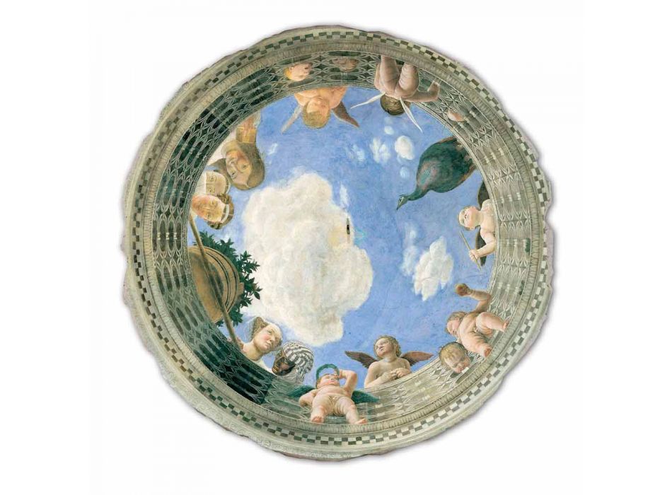 mare Mantegna Fresco „Oculus cu heruvimi și Dame Cu vedere“