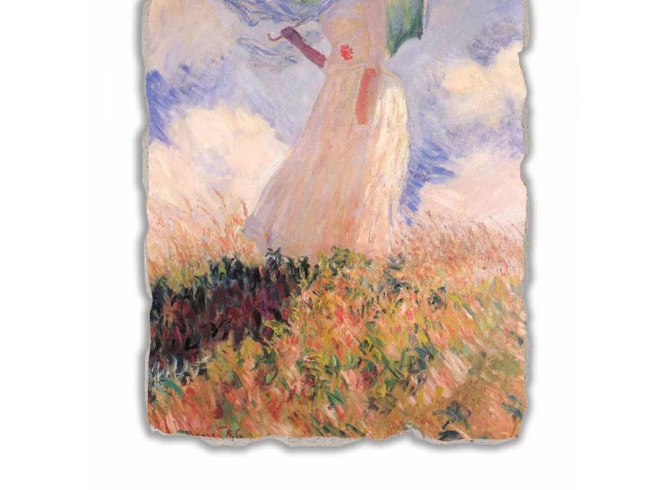 Marele Fresco Monet „Femeie cu Parasol spre stânga“ Viadurini