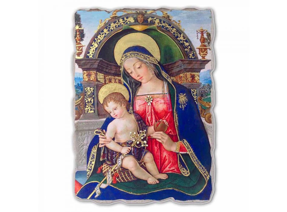 Fresco Pinturicchio mare altar Santa Maria dei Fossi Viadurini