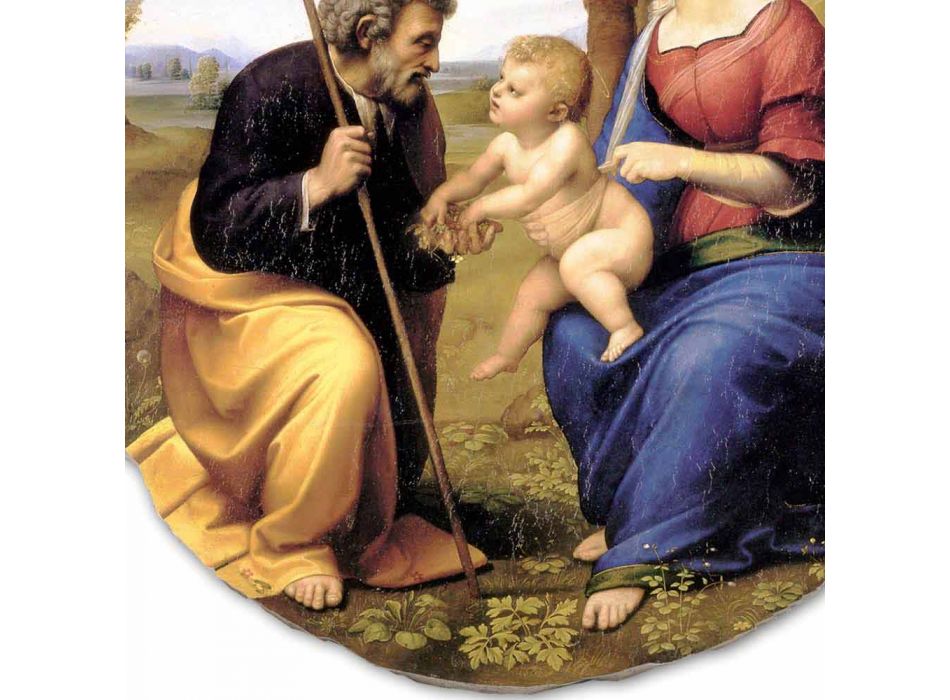Fresco mare Raffaello Sanzio &quot;Sfânta Familie cu Palm Tree&quot; Viadurini