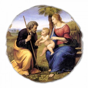 Fresco mare Raffaello Sanzio &quot;Sfânta Familie cu Palm Tree&quot;
