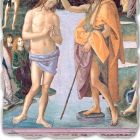 joc mare Perugino Frescă „Botezul lui Hristos“ Viadurini