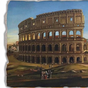 Marele Fresco Vanvitelli „a Colosseum și Arcul lui Constantin“