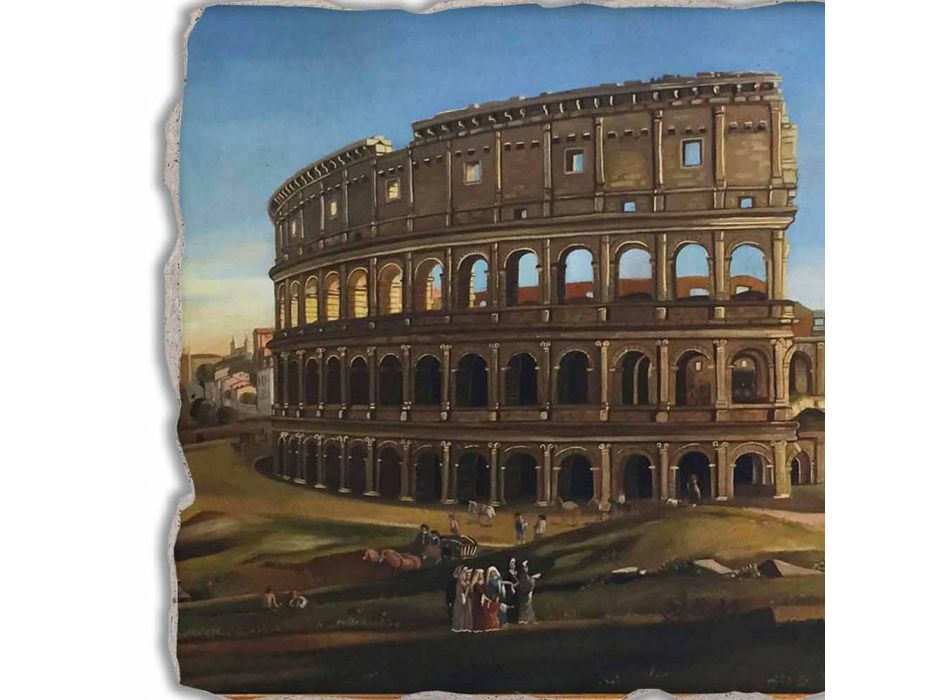 Marele Fresco Vanvitelli „a Colosseum și Arcul lui Constantin“ Viadurini