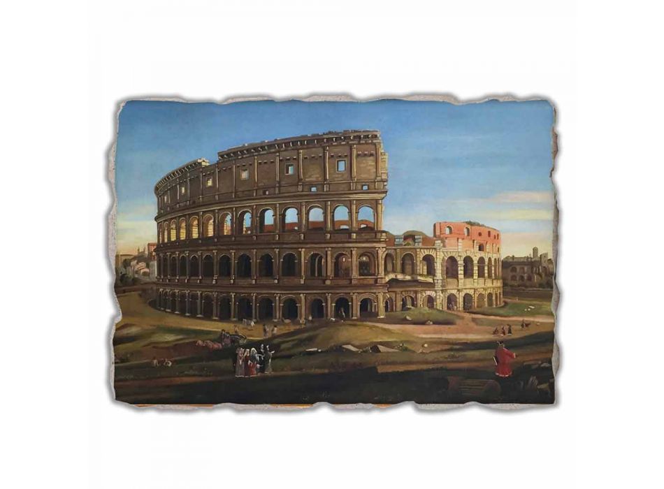 Marele Fresco Vanvitelli „a Colosseum și Arcul lui Constantin“ Viadurini