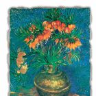 Marele Fresco Vincent Van Gogh &quot;Still Life cu Fritillaries&quot; Viadurini