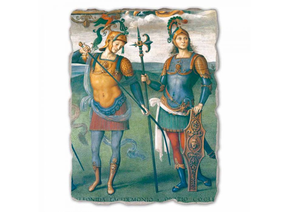 Perugino fresca „Cetatea, Temperance și șase Eroilor din antichitate“