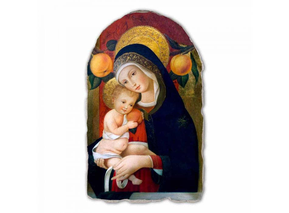 Reproducerea Fresco Carlo Crivelli &quot;Madonna și Copilului&quot; secolul al XV- Viadurini