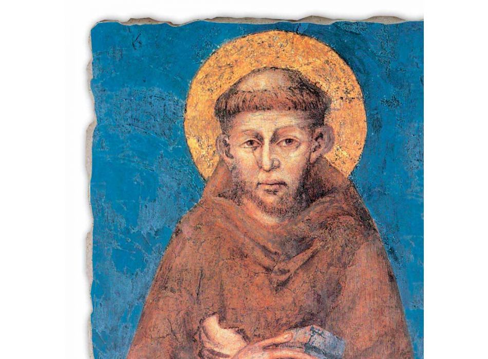 Fresco reproducere Cimabue &quot;San Francesco&quot; XIII-lea Viadurini