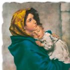 Reproducerea Fresco manual Ferruzzi &quot;Our Lady of Rest&quot; Viadurini