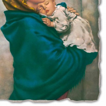 Reproducerea Fresco manual Ferruzzi &quot;Our Lady of Rest&quot;