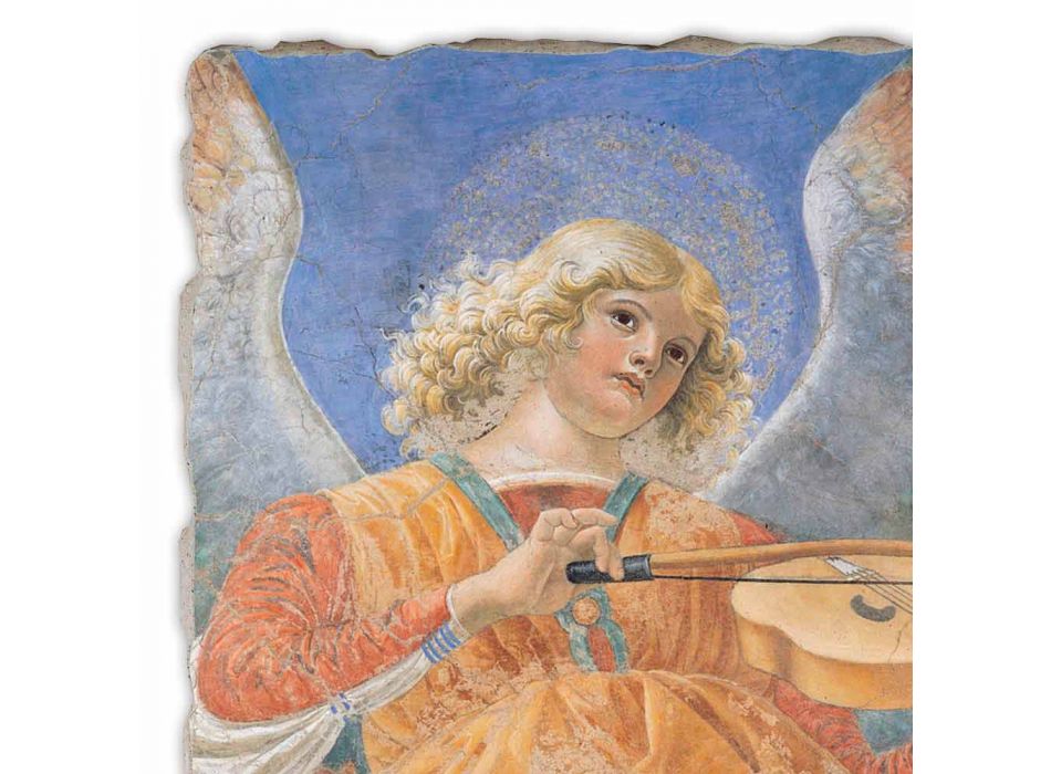 Fresco reproducere Melozzo da Forlì &quot;Angelo Musicante&quot; Viadurini