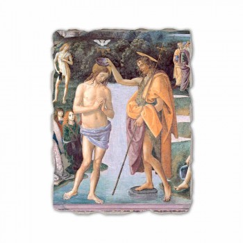 Fresco reproducere Perugino „Botezul lui Hristos“