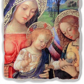 Fresco Pinturicchio joacă &quot;Lady of Peace&quot; parte.