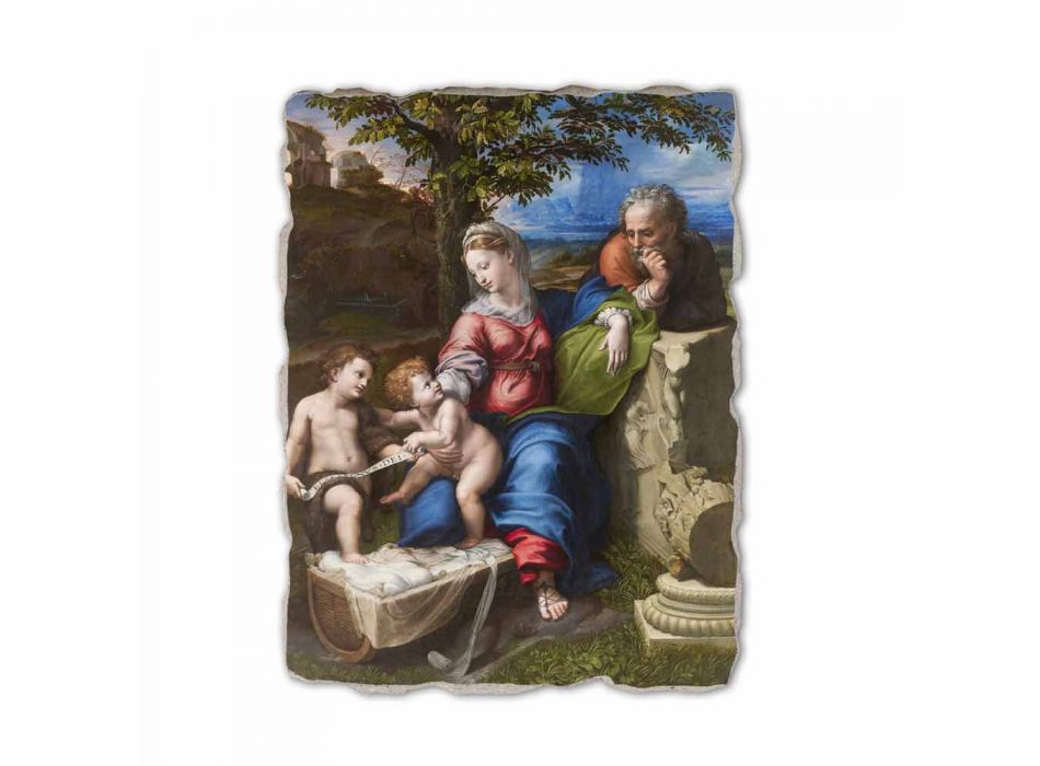 Fresco reproducere R.Sanzio „Sfânta Familie sub stejar“ Viadurini