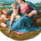 Reproducerea Fresco Raffaello Sanzio &quot;Alba Madonna&quot;, 1510 Viadurini