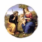 Reproducerea Fresco Raffaello Sanzio &quot;Sfânta Familie cu Palm Tree&quot; Viadurini