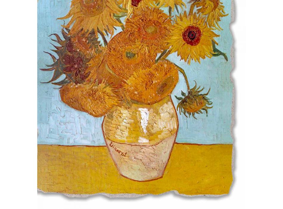 reproducere Fresco Vincent Van Gogh „Vas de Floarea soarelui“ Viadurini