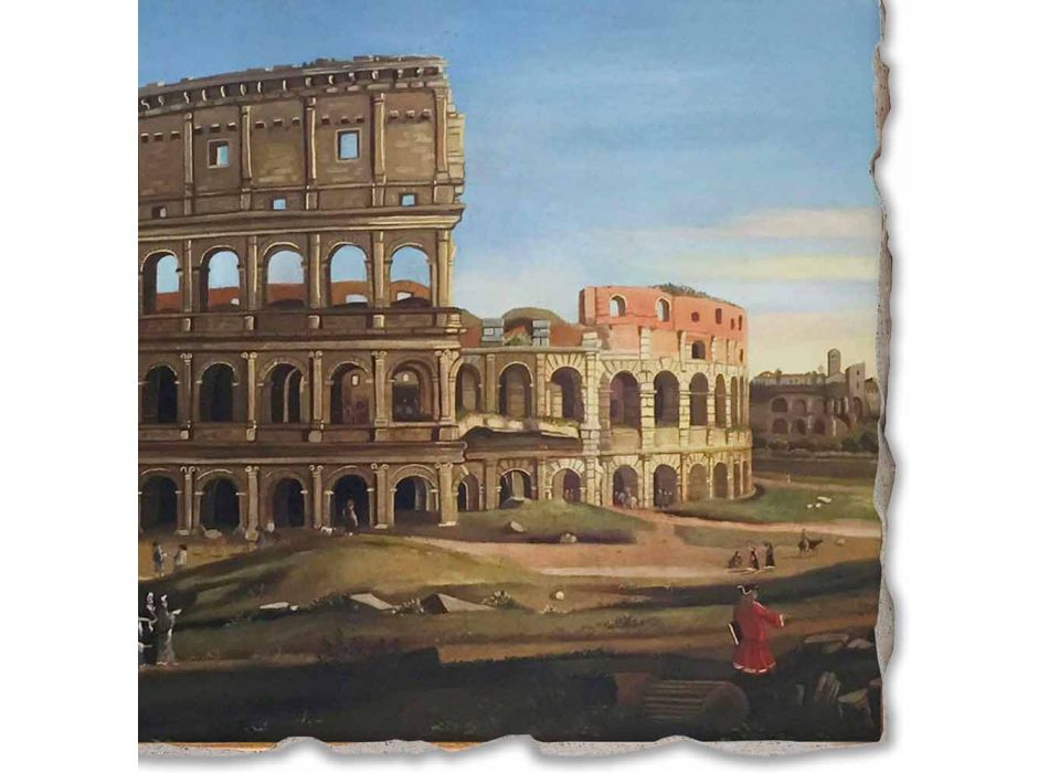 Vanvitelli Fresca „Vedere din Colosseum și Arcul lui Constantin“ Viadurini