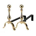 Semineu din alama Inaltime 32 cm Fabricat in Italia - Urs Viadurini