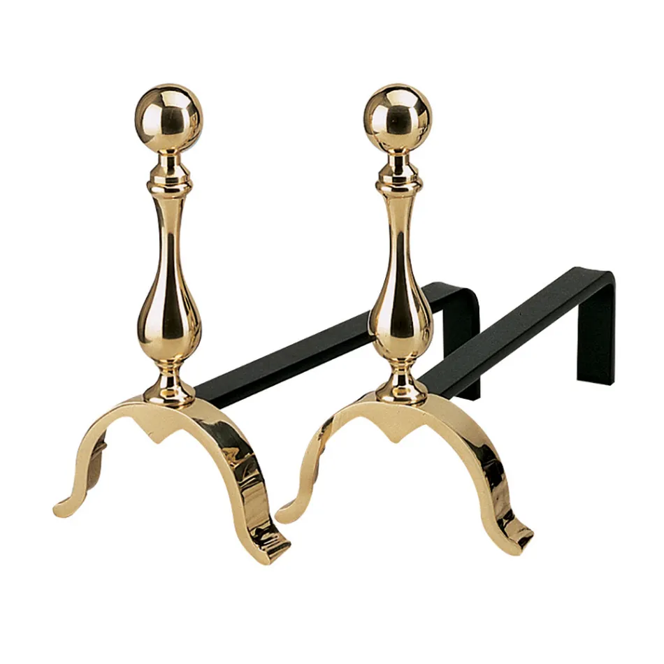 Semineu din alama Inaltime 32 cm Fabricat in Italia - Urs Viadurini