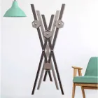 Cuier de perete Design modern din lemn colorat pentru intrare - Picasso Viadurini