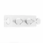 Cuier de perete colorat în design dublu din plexiglas 3 bucăți - Fratack Viadurini