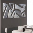 Designul cuierului de perete decorat manual în frunze de argint Holt Viadurini