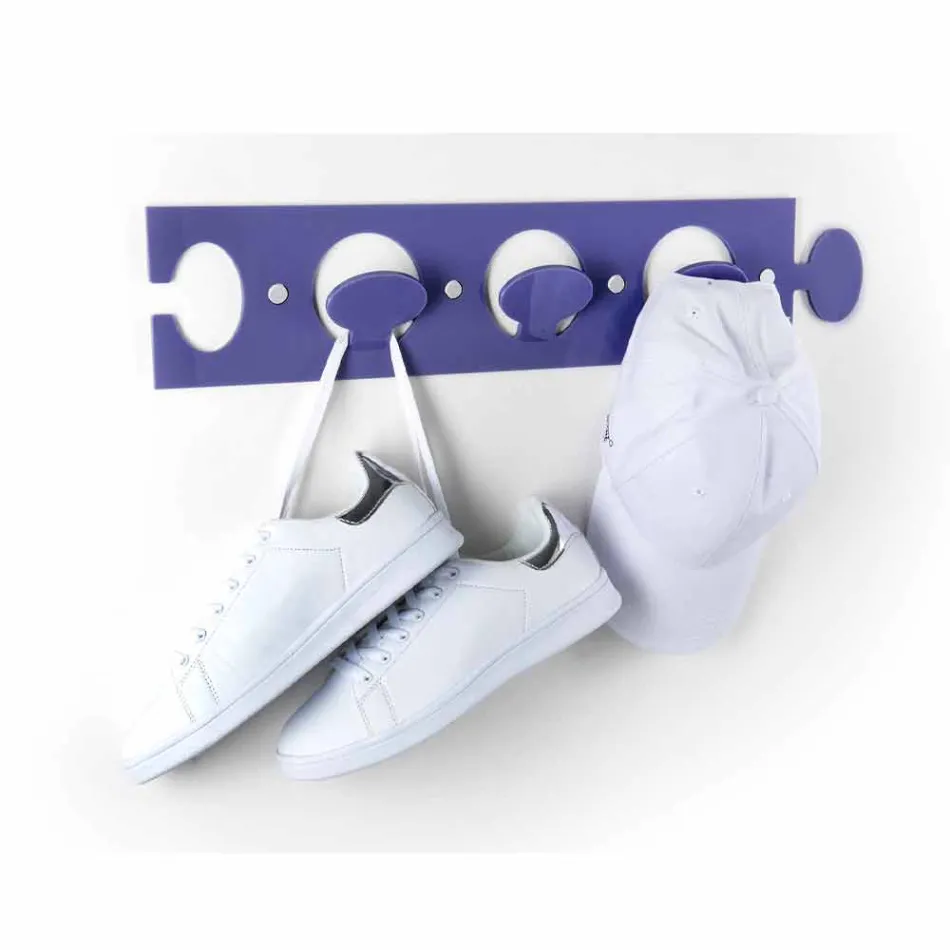 Cuier de perete design în plexiglas triplu colorat 2 bucăți - Fratack Viadurini