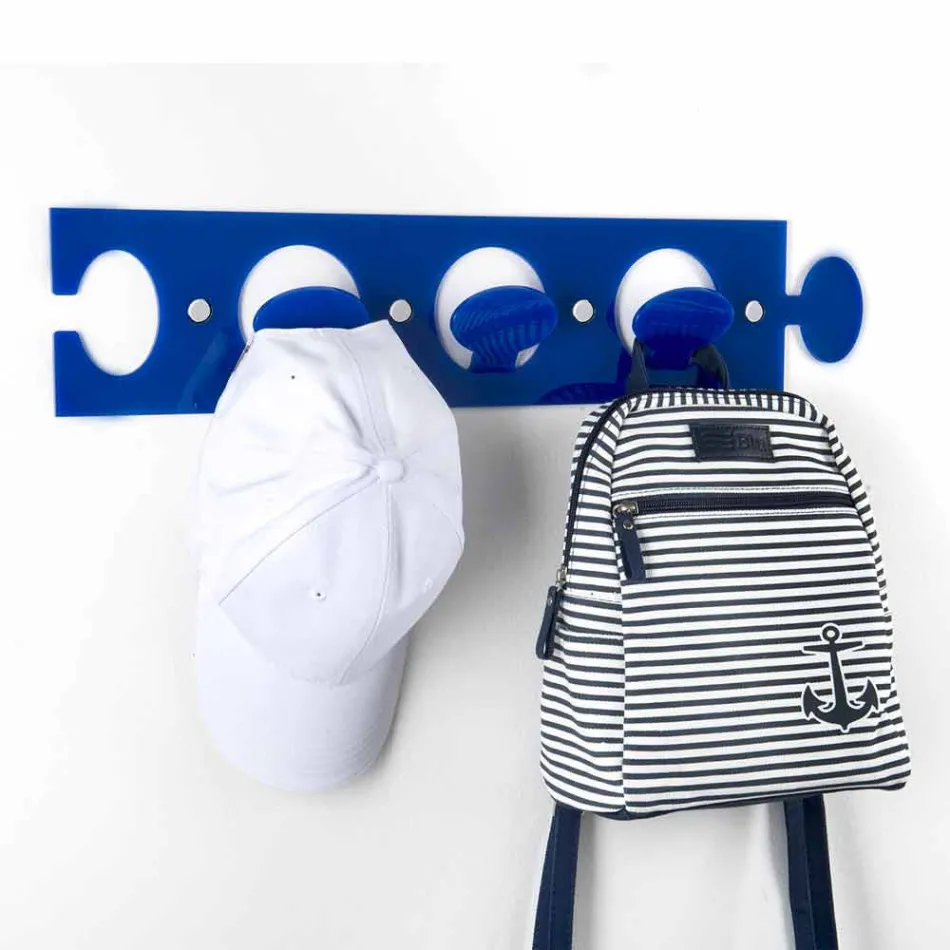 Cuier de perete design în plexiglas triplu colorat 2 bucăți - Fratack Viadurini