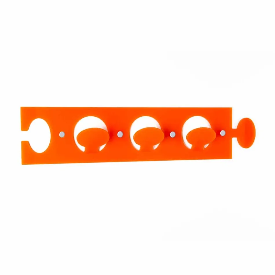 Cuier de perete design în plexiglas triplu colorat 2 bucăți - Fratack Viadurini